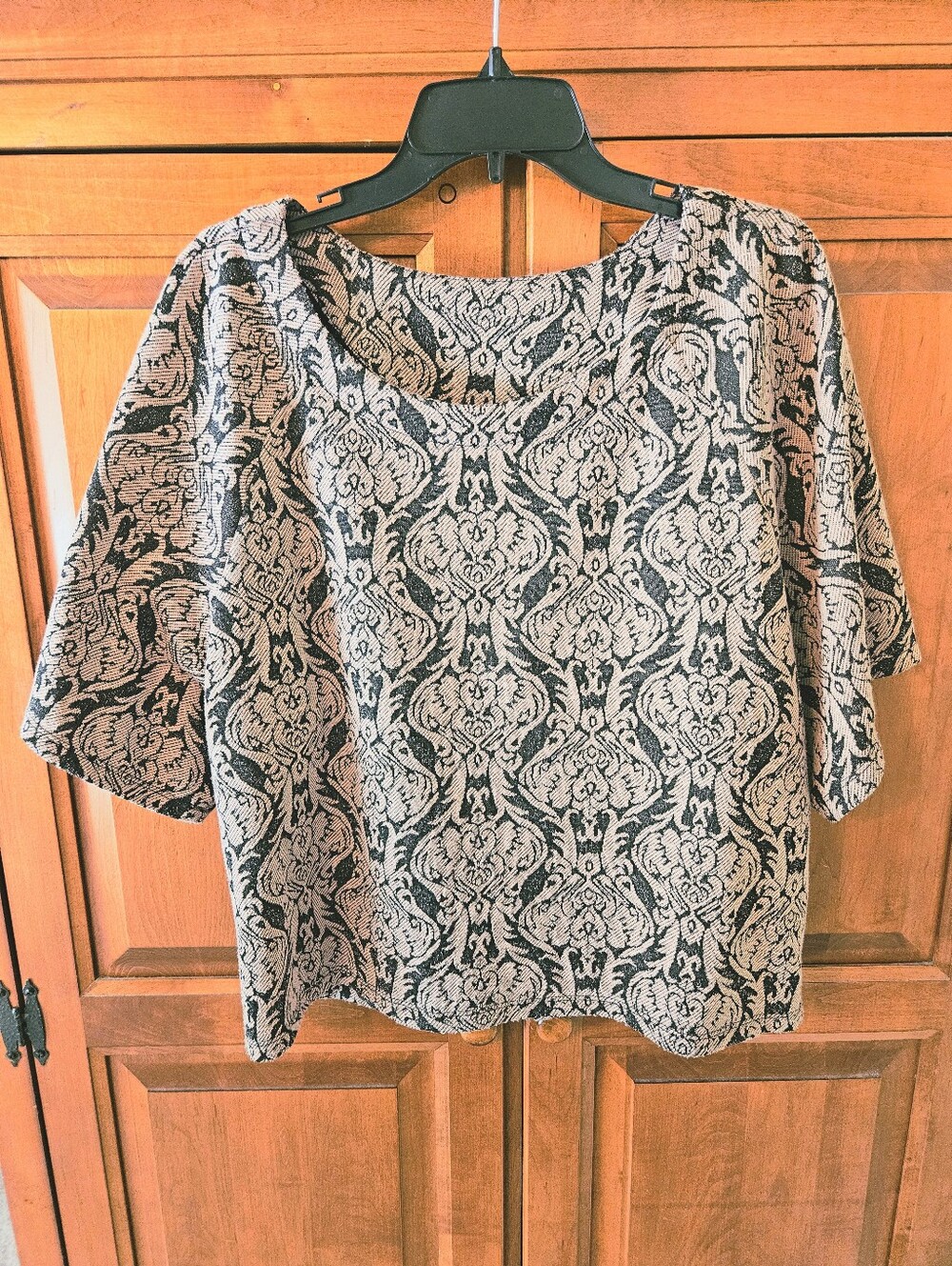 Bobeau Mauve and Gray Top